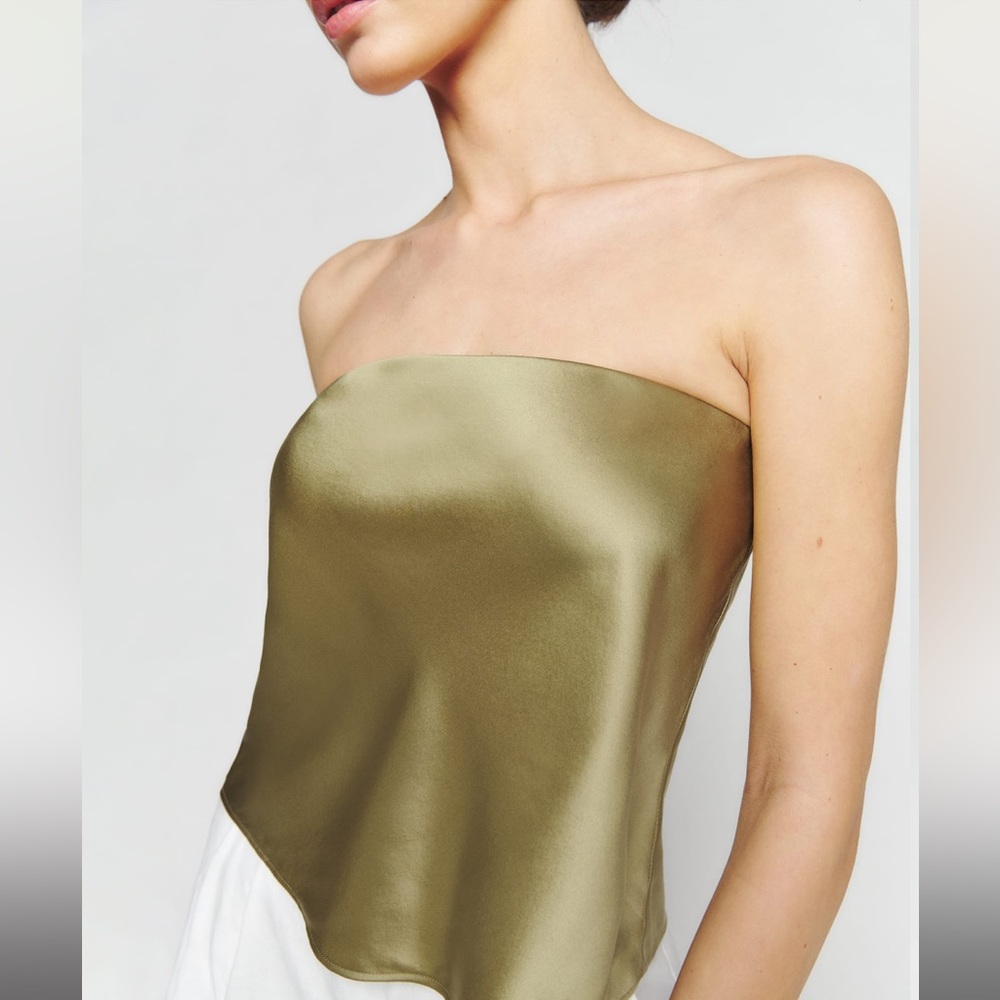 Reformation Spritz Silk Top - Small (NWT)